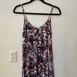 Aqua high-low sundress
